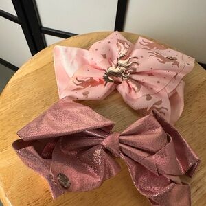 Stylish Kids Hair Bow Set 5 - Pink, Purple, Brown, and Blue